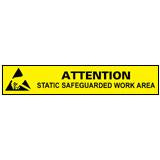 Desco 06751 Esd Attention Work Area Sign, English