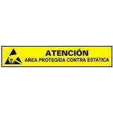 Desco 06752 Esd Attention Work Area Sign, Spanish