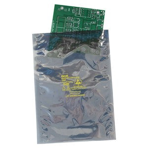 SCS 100610, Static Shielding Bag, 6" X 10", Metal-In, Open Top, 100 Pack