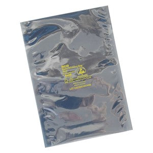 SCS 100610, Static Shielding Bag, 6" X 10", Metal-In, Open Top, 100 Pack