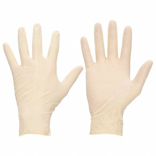 Ansell, MF-300-M, Latex Gloves, MicroFlex, NonSterile, Standrard Cuff, Texture Fingers, Medium, 100/Pk