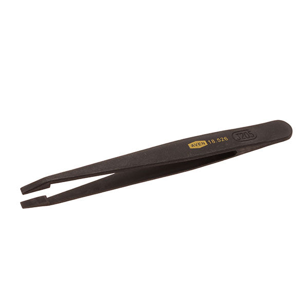 Aven Tools 18526 Plastic Tweezers 35 Straight, Flat Tips