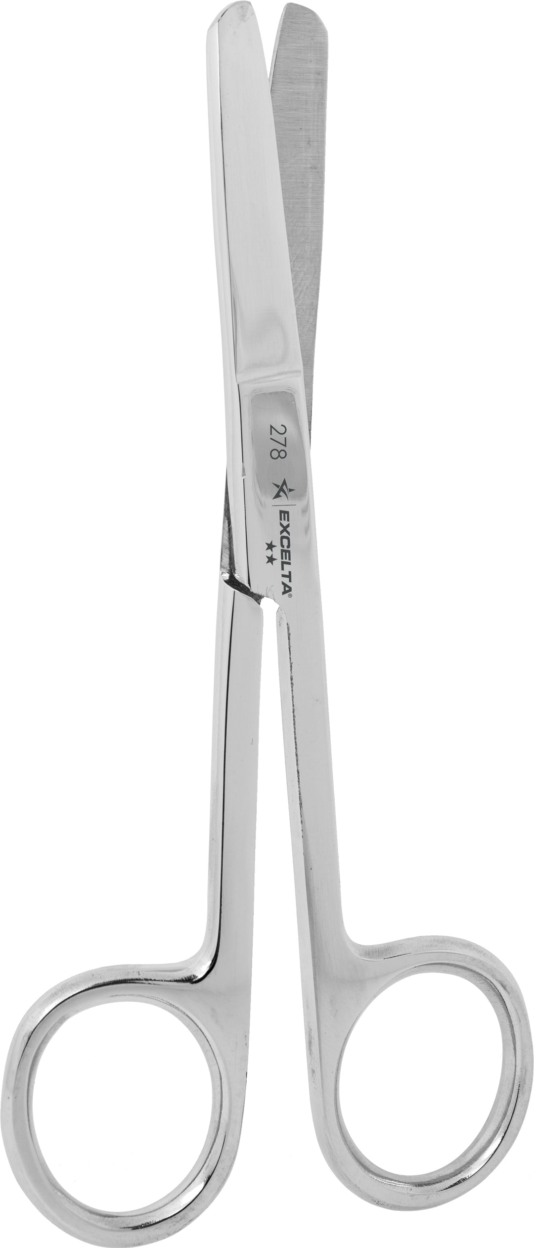 Excelta 278 Scissors - Fine 1.25" Blade - SS - Oal 4.5" - Round Blunt Blades