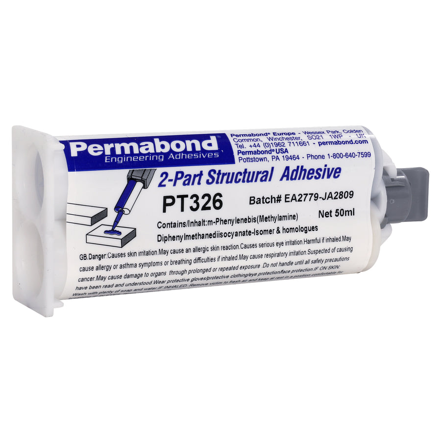 Permabond PT003260050C0101, PT326 Polyurethane Adhesive, 50ml, Case of 25