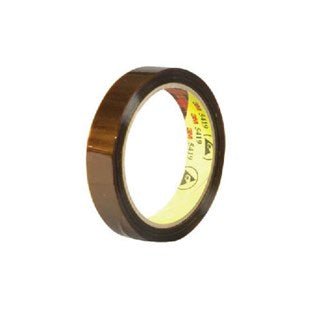 3M 7000125231 Low - Static Polyimide Film Tape 5419 Gold, 1 in x 36 yds x 2.7 mil, Plastic Core MTESolutions