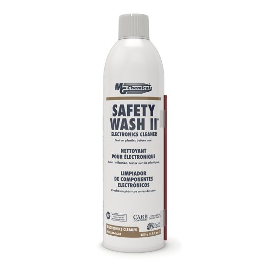 MG Chemicals 4050A-450G, Safety Wash II Electronics Cleaner, 16 oz., Aerosol, Case of 10