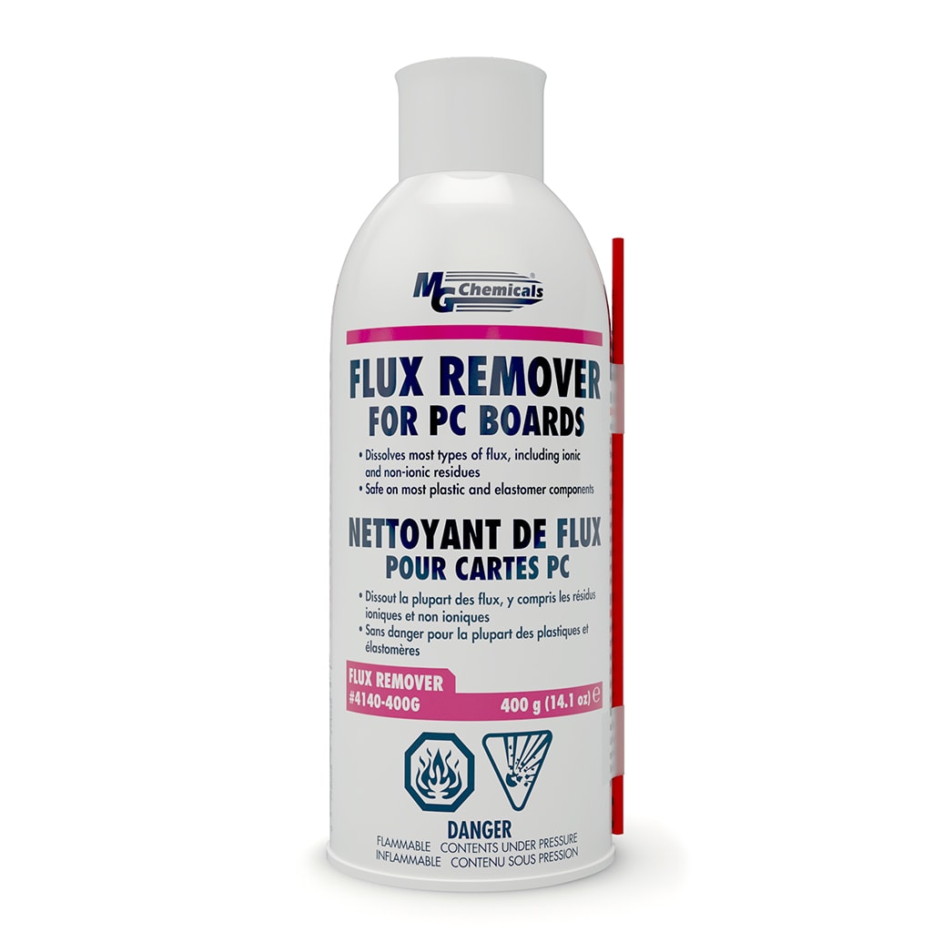 MG Chemicals, 4140-400G, Flux Remover for PC Boards, 14 oz., Aerosol / Case of 10