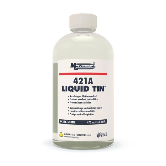 MG Chemicals 421A-500ML, Liquid Tin, 475ml Bottle, Case of 4