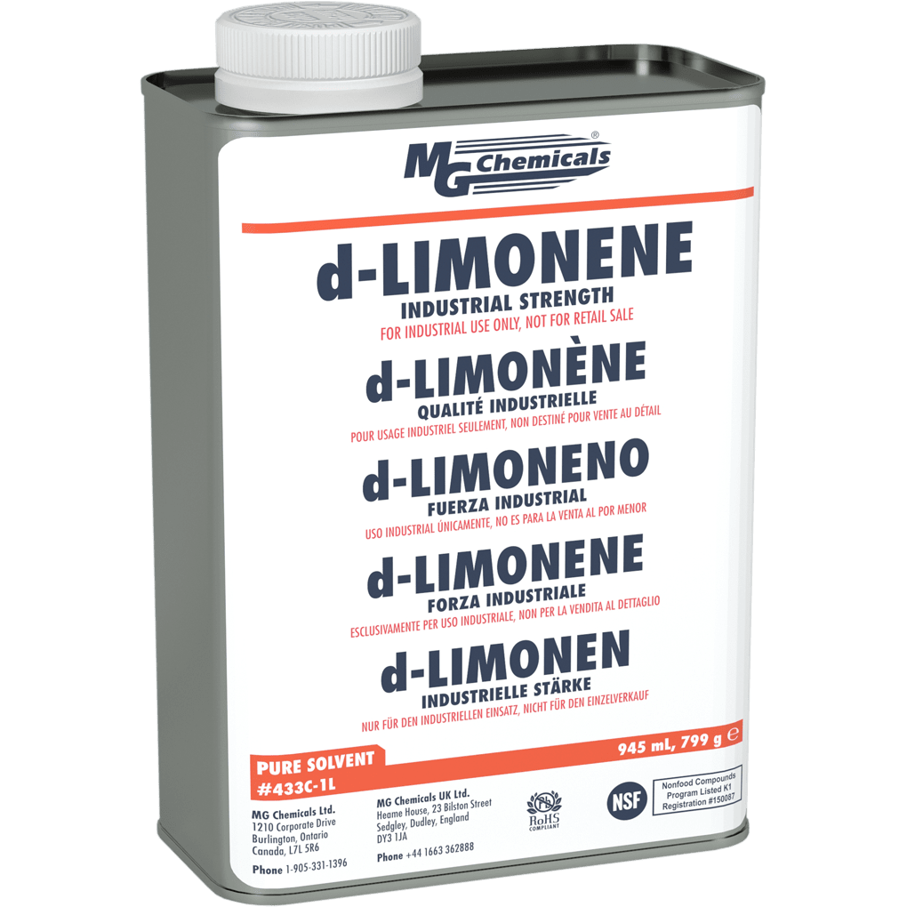 MG Chemicals 433C-1L, D-Limonene, 945ML Can, Case of 6