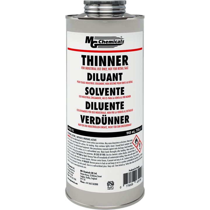 MG Chemicals 435-1L, Thinner 32 oz. Can, Case of 6
