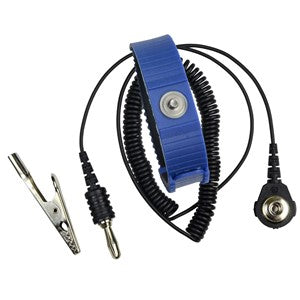 SCS 4650, Wrist Strap Set, Blue, 4mm Connection