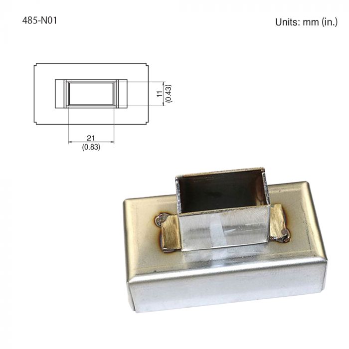 Hakko 485-N-01, Nozzle, 22 X 11mm, 14-16 Pin, 485 Series