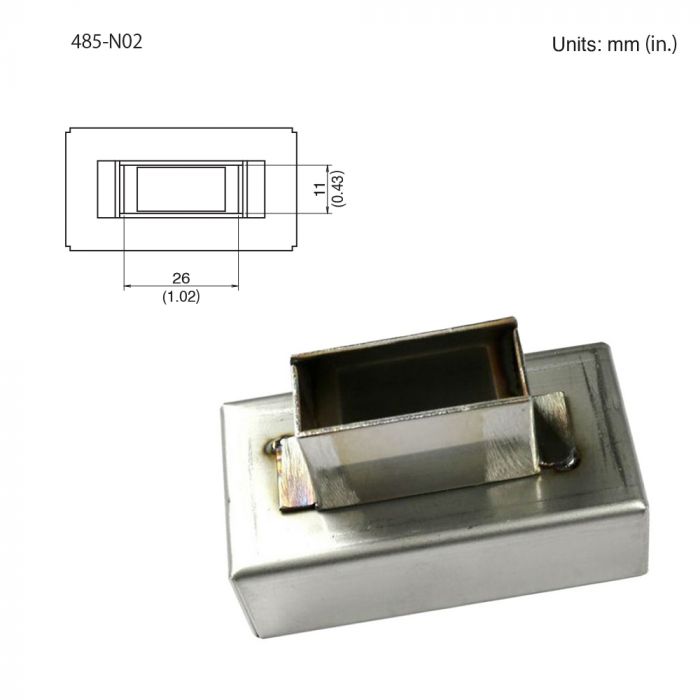Hakko 485-N-02, Nozzle, 26 x 11mm, 18-20 Pin, 485 Series
