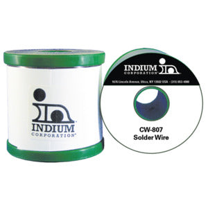 Indium CW807 Wire Solder 52922-0113 Lead Free SAC305 | 1/4lb Spool | MOQ : 40