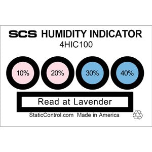 SCS 4HIC100 Humidity Card, 4-Spot, 100/Can
