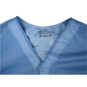 SCS 770104, Smock, Dual-Wire, Jacket, Blue, Knitted Cuffs, 3 Pockets, No Collar, XL