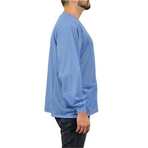 SCS 770104, Smock, Dual-Wire, Jacket, Blue, Knitted Cuffs, 3 Pockets, No Collar, XL
