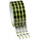 Desco 79278 Clear Esd-Safe Tape With Esd Symbols & Yellow Stripes 2" X 72Yds