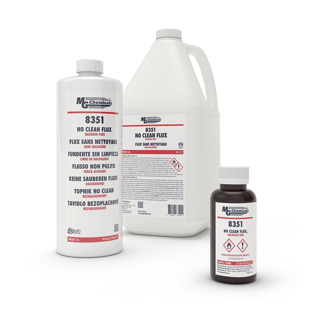 MG Chemicals 8351-125ML, No-Clean Halogen-Free Flux, 125ml Bottle, Case of 10