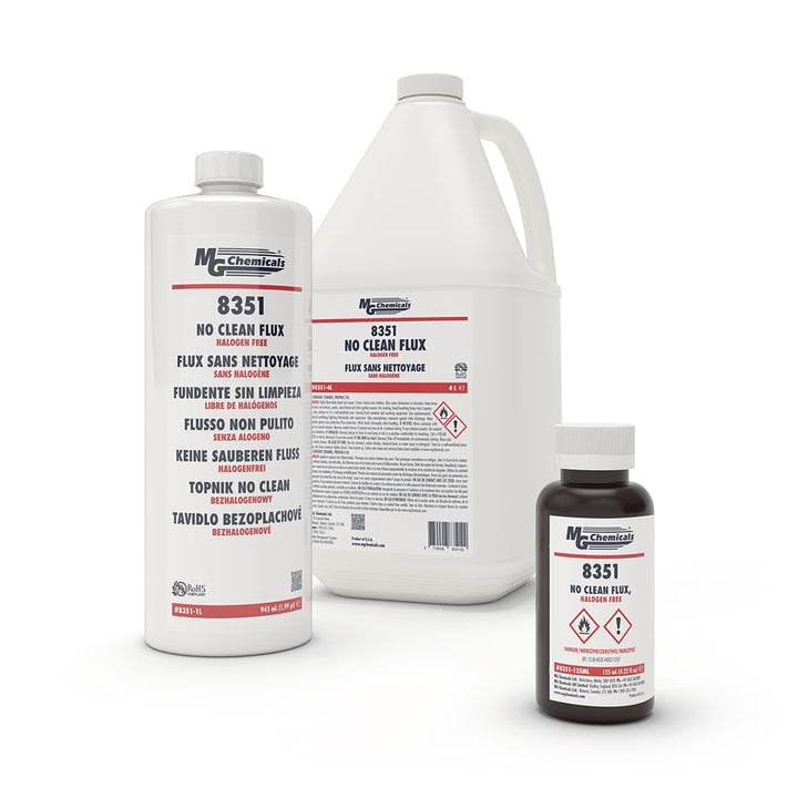 MG Chemicals 8351-125ML, No-Clean Halogen-Free Flux, 125ml Bottle, Case of 10