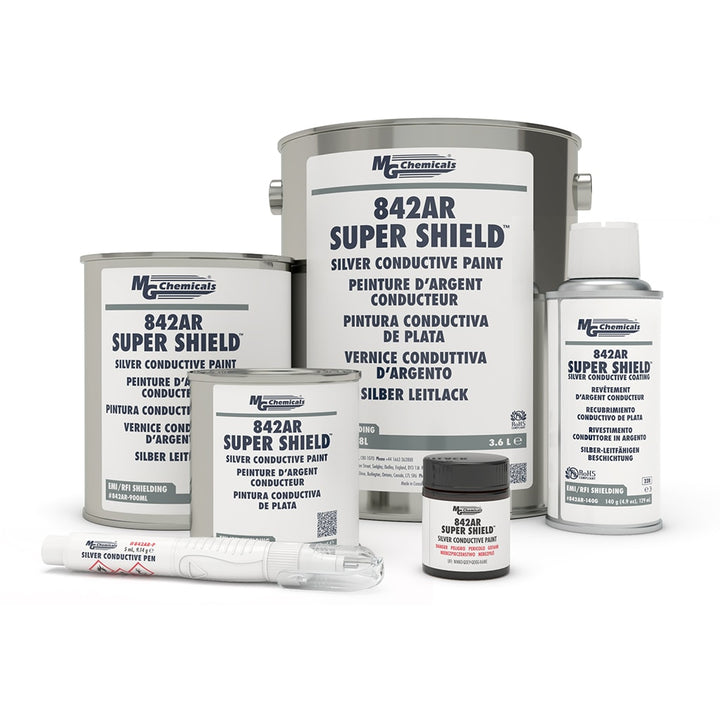 MG Chemicals 842AR-150ML, Super Shield Silver Conductive Paint, 150ml Can, Case of 1