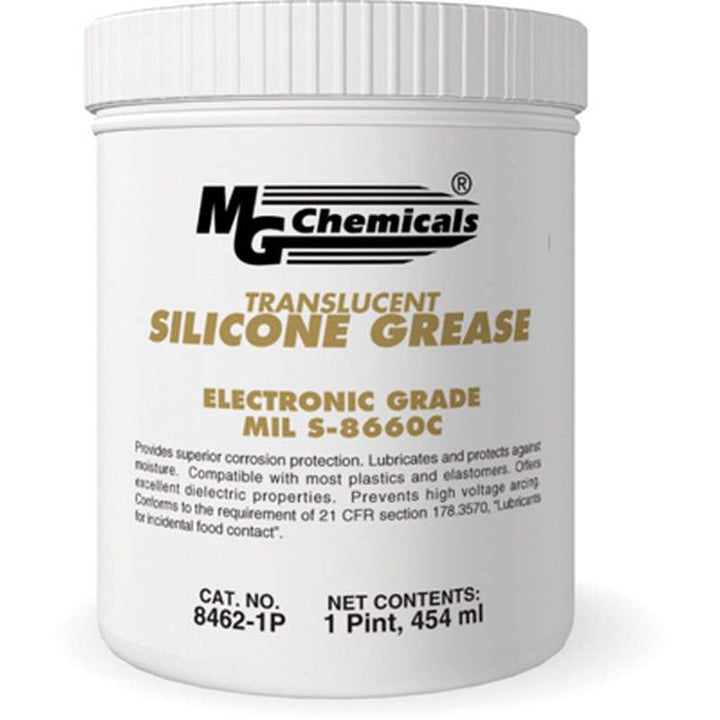 MG Chemicals 8462-1P, Translucent Silicone Grease, 473ml Jar, Case of 1