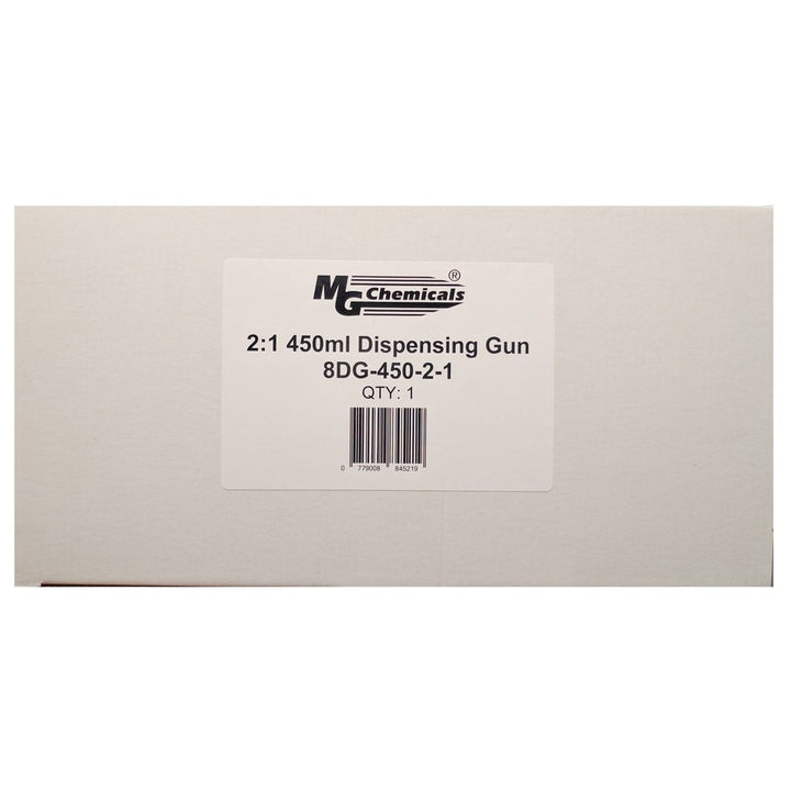 MG Chemicals 8DG-450-2-1, Dispensing Gun for 450mL 2:1 Cartridge, Case of 2