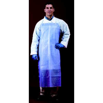 Keystone 8 Mil Aprons AP-PVC-8S-3545-BLUE - 72/Pk, 35 inch x 45 inch