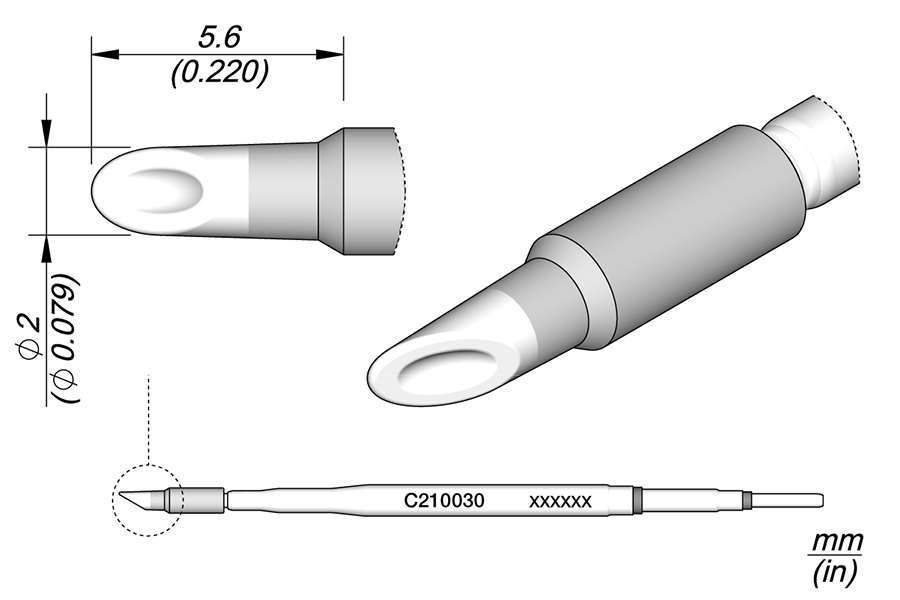 JBC Tools C210030, Cartridge Spoon Ø2 MTESolutions