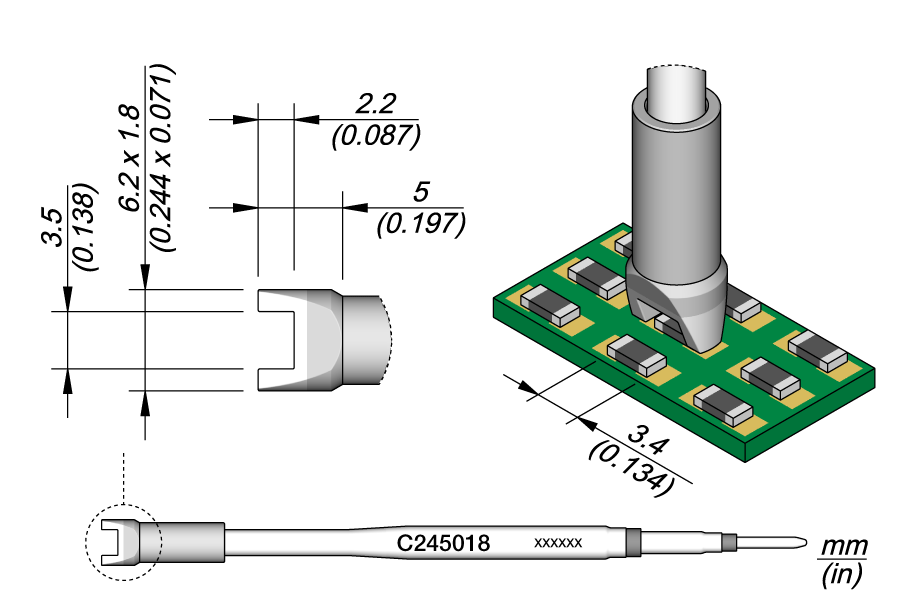 JBC Tools C245018, Cartridge Chip 3.4