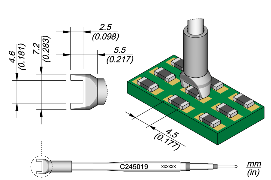 JBC Tools C245019, Cartridge Chip 4.5