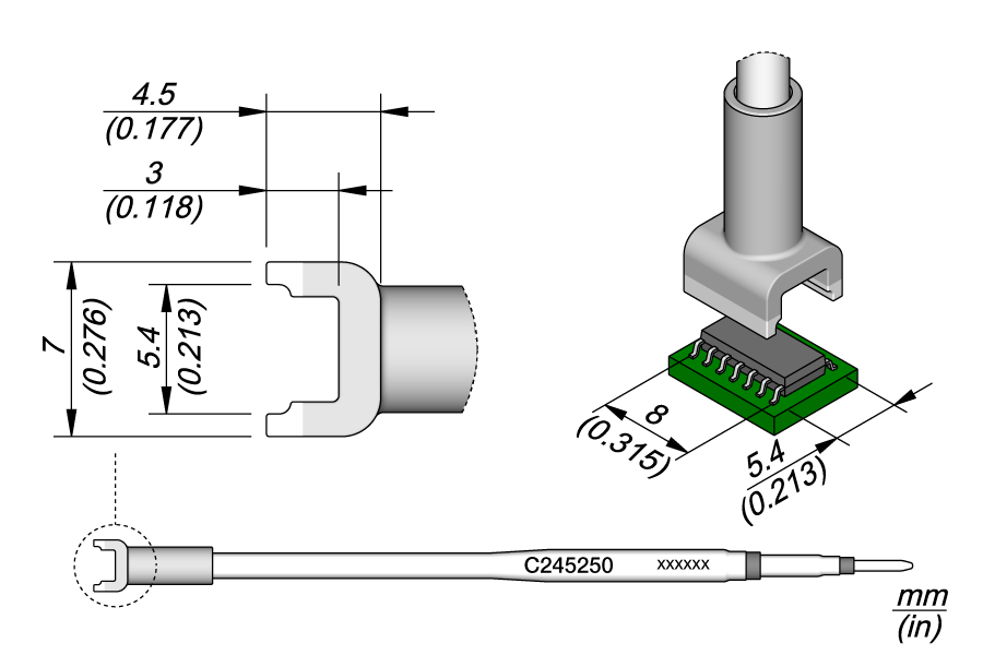 JBC Tools C245250, Dual In Line 5.4 x 8 MTESolutions