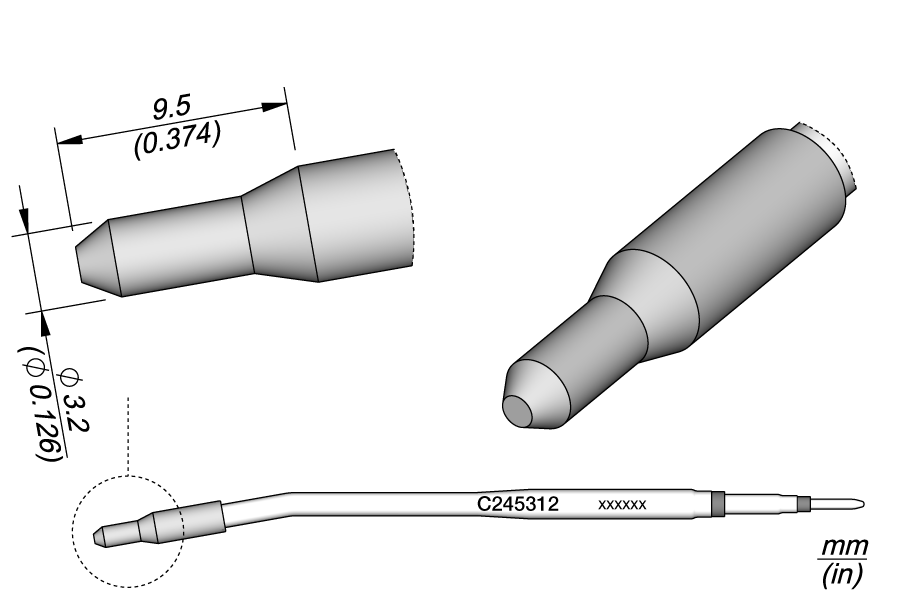 JBC Tools C245312, Heat Staking Ø 3.2 MTESolutions