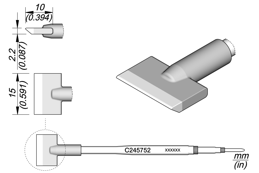 JBC Tools C245752, Cartridge Blade 15.0 MTESolutions