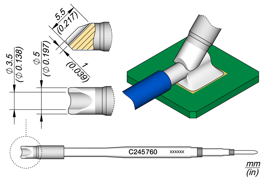 JBC Tools C245760, Cartridge Barrel Ø 3.5 MTESolutions