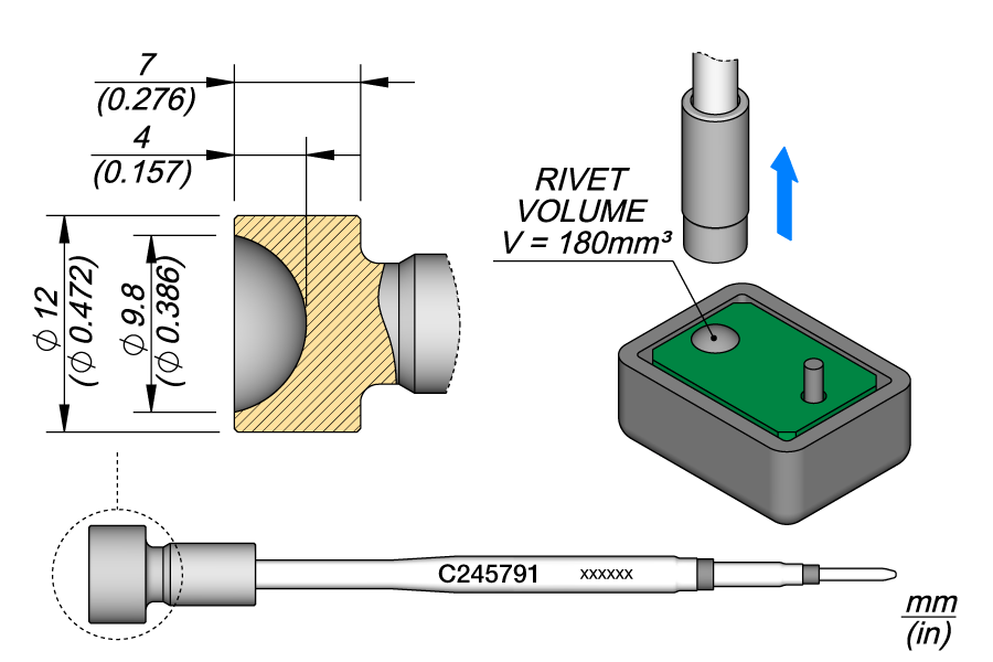 JBC Tools C245791, Heat Staking Ø 10 MTESolutions
