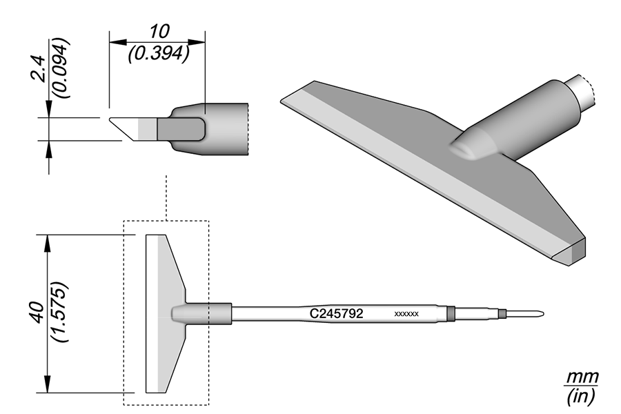 JBC Tools C245792, Cartridge Blade 40.0 MTESolutions