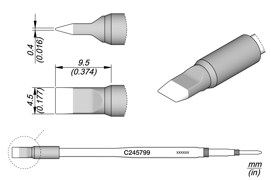 JBC Tools C245799, Cartridge Blade 4.5 MTESolutions