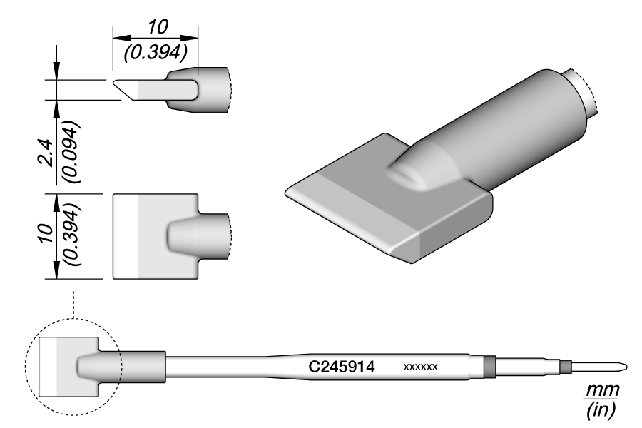 JBC Tools C245914, Cartridge Blade 10 S1 MTESolutions