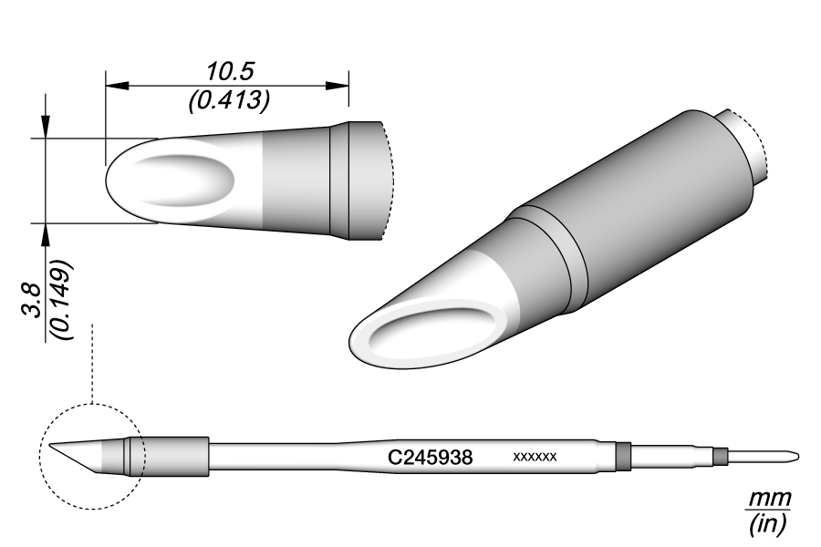 JBC Tools C245938, Cartridge Spoon Ø 3.8 MTESolutions