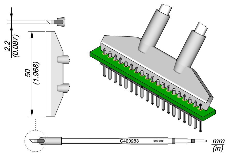 JBC Tools C420283, Cartridge Blade 50 MTESolutions