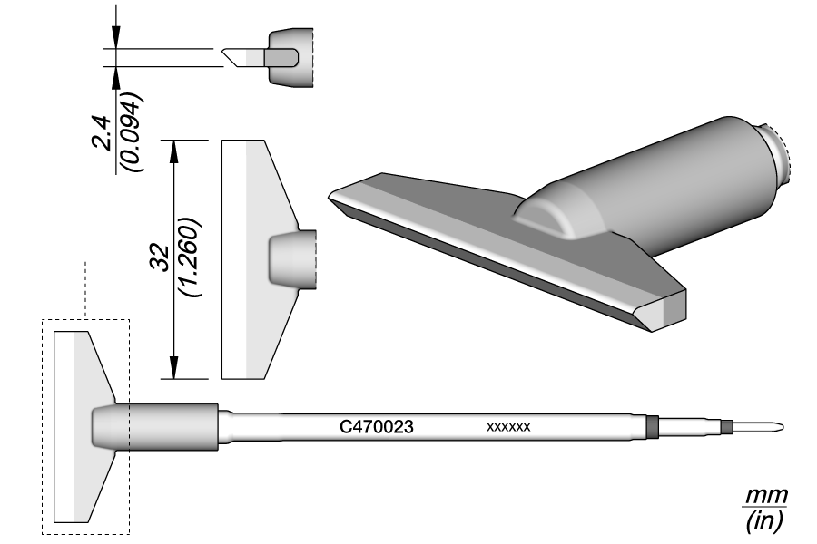 JBC Tools C470023, Cartridge Blade 32 MTESolutions