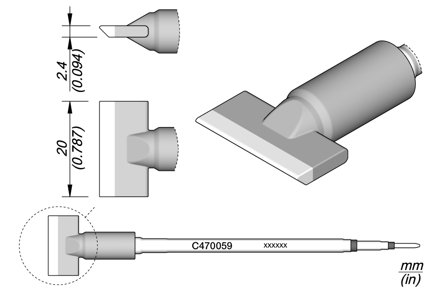 JBC Tools C470059, Cartridge Blade 20 MTESolutions