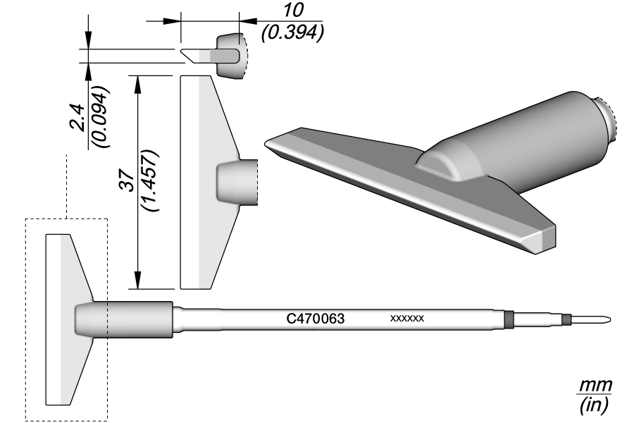JBC Tools C470063, Cartridge Blade 37 MTESolutions