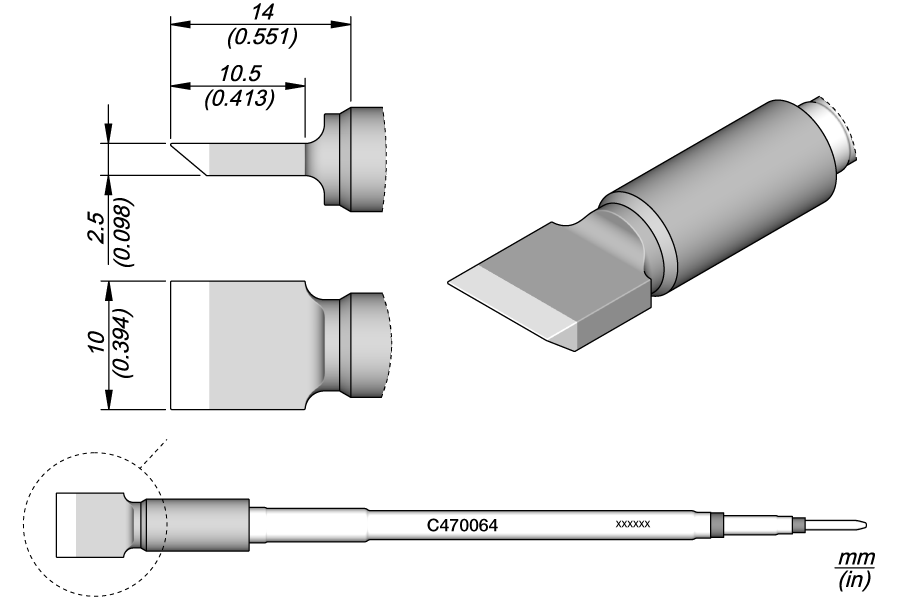 JBC Tools C470064, Cartridge Blade 10 MTESolutions