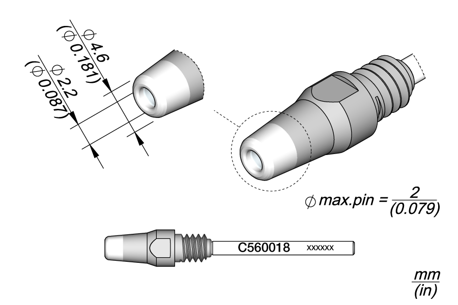JBC Tools C560018, Through Hole Desoldering Ø 2.2 MTESolutions