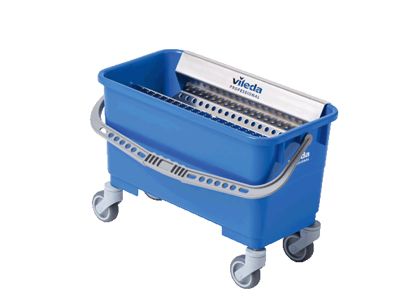 Vileda Professional 149622 CE Single Bucket with Autoclavable Casters 6 gallon MTESolutions
