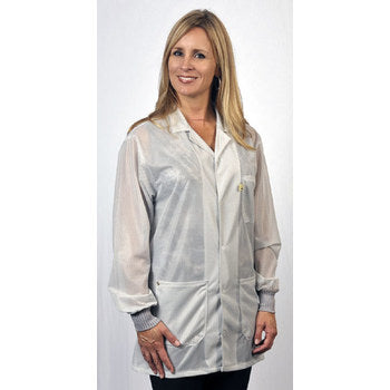 Tech Wear LOJ-13C , Ofx-100 Lab Jacket Traditional White W/Cuff