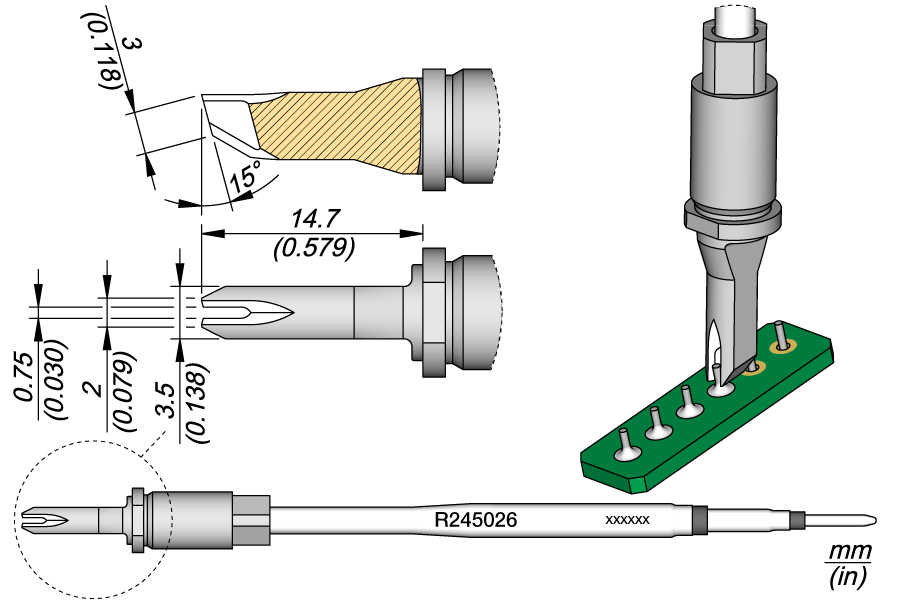 JBC Tools R245026, Cartridge Drag 0.75 MTESolutions