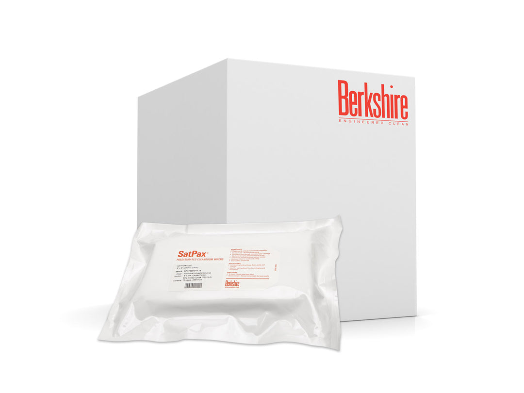 Berkshire SPX1000.011.12, SatPax® 1000 IPA Presaturated Wiper, 6% IPA, 9″ x 9″, Case of 900